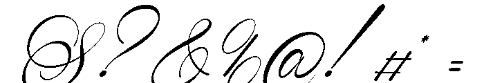 Song Camysa Italic Font OTHER CHARS