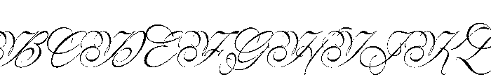 Song Camysa Italic Font UPPERCASE