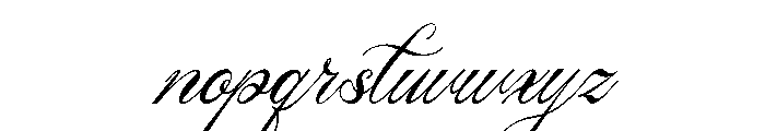 Song Camysa Italic Font LOWERCASE