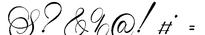 Song Camysa Font OTHER CHARS