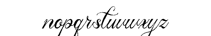 Song Camysa Font LOWERCASE