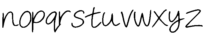 Sooney Regular Font LOWERCASE