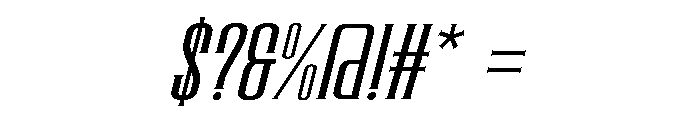 Soothe Italic Font OTHER CHARS