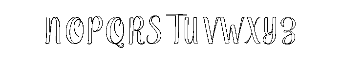 SophiaOutline Font UPPERCASE