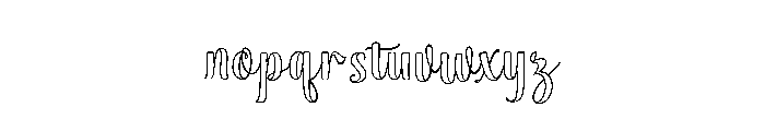 SophiaOutline Font LOWERCASE