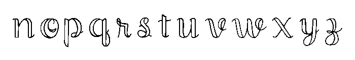 Sophisticated Regular Font LOWERCASE
