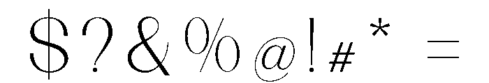 Sorell Extra Light Font OTHER CHARS