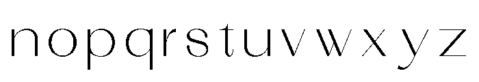 Sorell Extra Light Font LOWERCASE