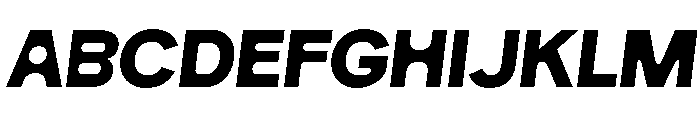 Sorpant-Slanted Font UPPERCASE