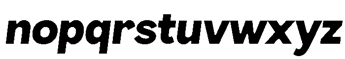 Sorpant-Slanted Font LOWERCASE