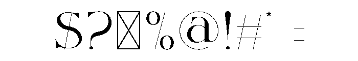 Sosro Font OTHER CHARS