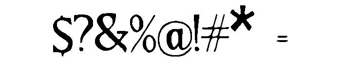 Soulbind_Serif Font OTHER CHARS