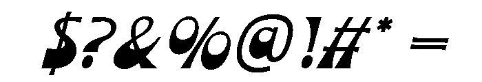 Soulflare Italic Font OTHER CHARS