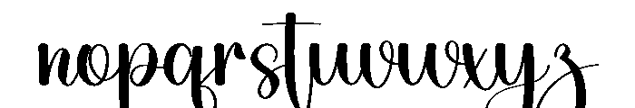 Soulmate Handwriting Font LOWERCASE