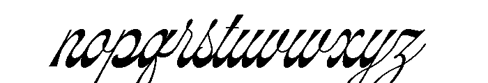 Soulmate Palms Font LOWERCASE