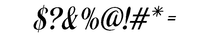 SoulmateVesque-Italic Font OTHER CHARS