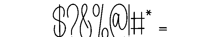 Soultouch Font OTHER CHARS