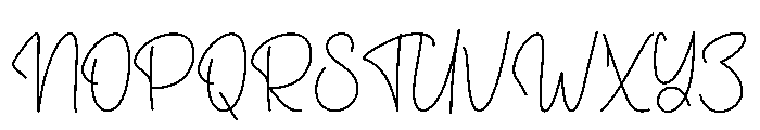 Soultouch Font UPPERCASE