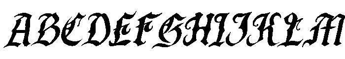 South Coven Italic Font UPPERCASE