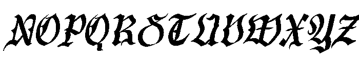 South Coven Italic Font UPPERCASE