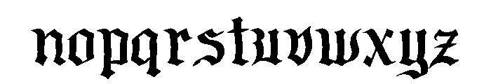 South Coven Regular Font LOWERCASE
