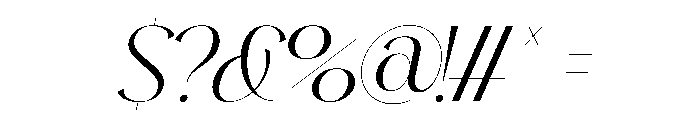 South Hagefen Italic Font OTHER CHARS
