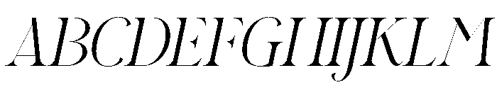 South Hagefen Italic Font UPPERCASE