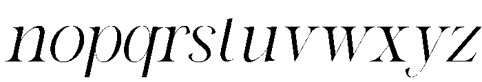 South Hagefen Italic Font LOWERCASE