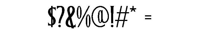 Southern Backroads Serif Reg Font OTHER CHARS