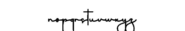 Southline Font LOWERCASE
