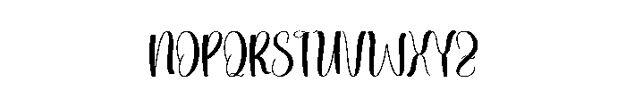 Southmore Script Font UPPERCASE