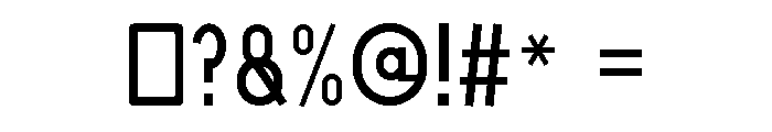 Sovel Regular Font OTHER CHARS