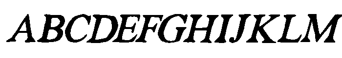 Sovera Romeri Italic Italic Font UPPERCASE