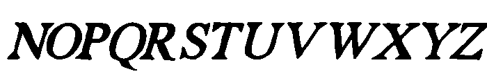 Sovera Romeri Italic Italic Font UPPERCASE