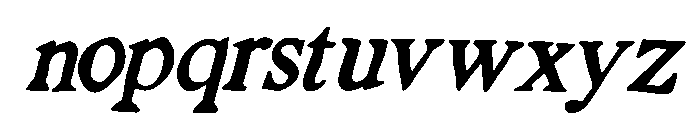 Sovera Romeri Italic Italic Font LOWERCASE
