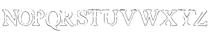 Sovera Romeri Outline Font UPPERCASE