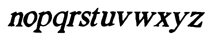 SoveraRomeriItalic-Italic Font LOWERCASE