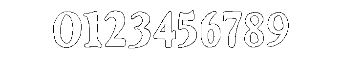 SoveraRomeriOutline Font OTHER CHARS
