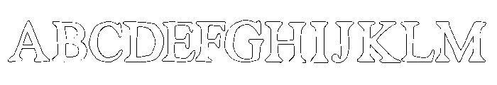 SoveraRomeriOutline Font UPPERCASE