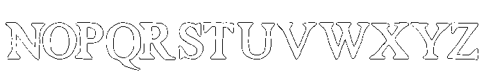 SoveraRomeriOutline Font UPPERCASE
