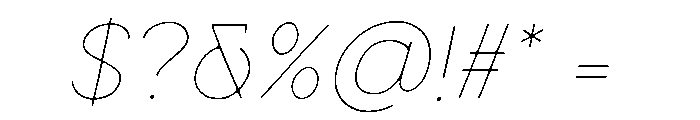 Sovie Italic Font OTHER CHARS