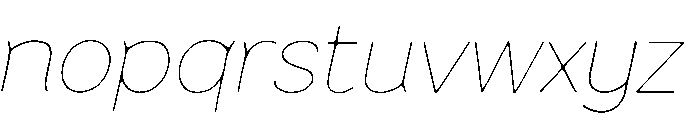 Sovie Italic Font LOWERCASE