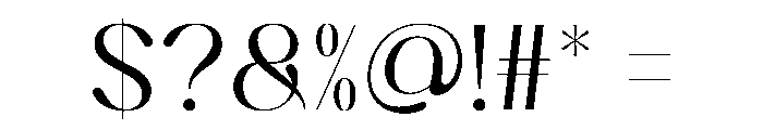 Sozeta Regular Font OTHER CHARS