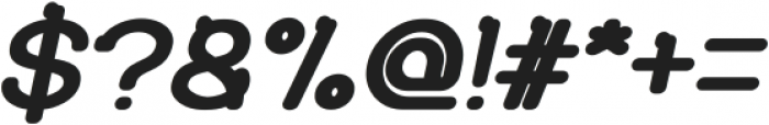So Cute Bold Italic otf (700) Font OTHER CHARS