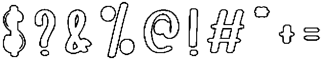 Soap Bubble Regular otf (400) Font OTHER CHARS