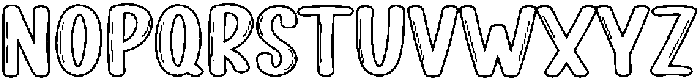 Soap Bubble Regular otf (400) Font UPPERCASE