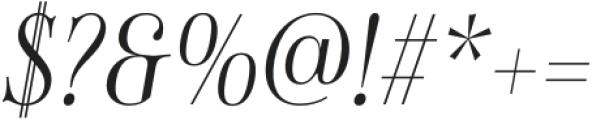 Sociato Cond Light Italic otf (300) Font OTHER CHARS