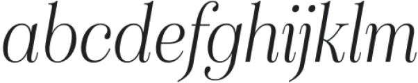 Sociato Cond Thin Italic otf (100) Font LOWERCASE