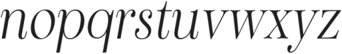 Sociato Cond Thin Italic otf (100) Font LOWERCASE