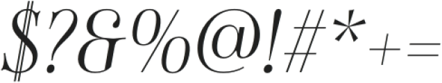 Sociato Ext Light Italic otf (300) Font OTHER CHARS